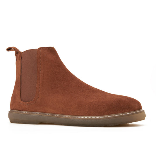 Suede Chelsea Boot — Light Brown