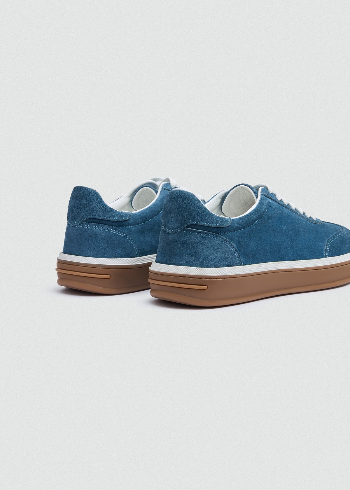 Retro Suede Sneaker — Blue