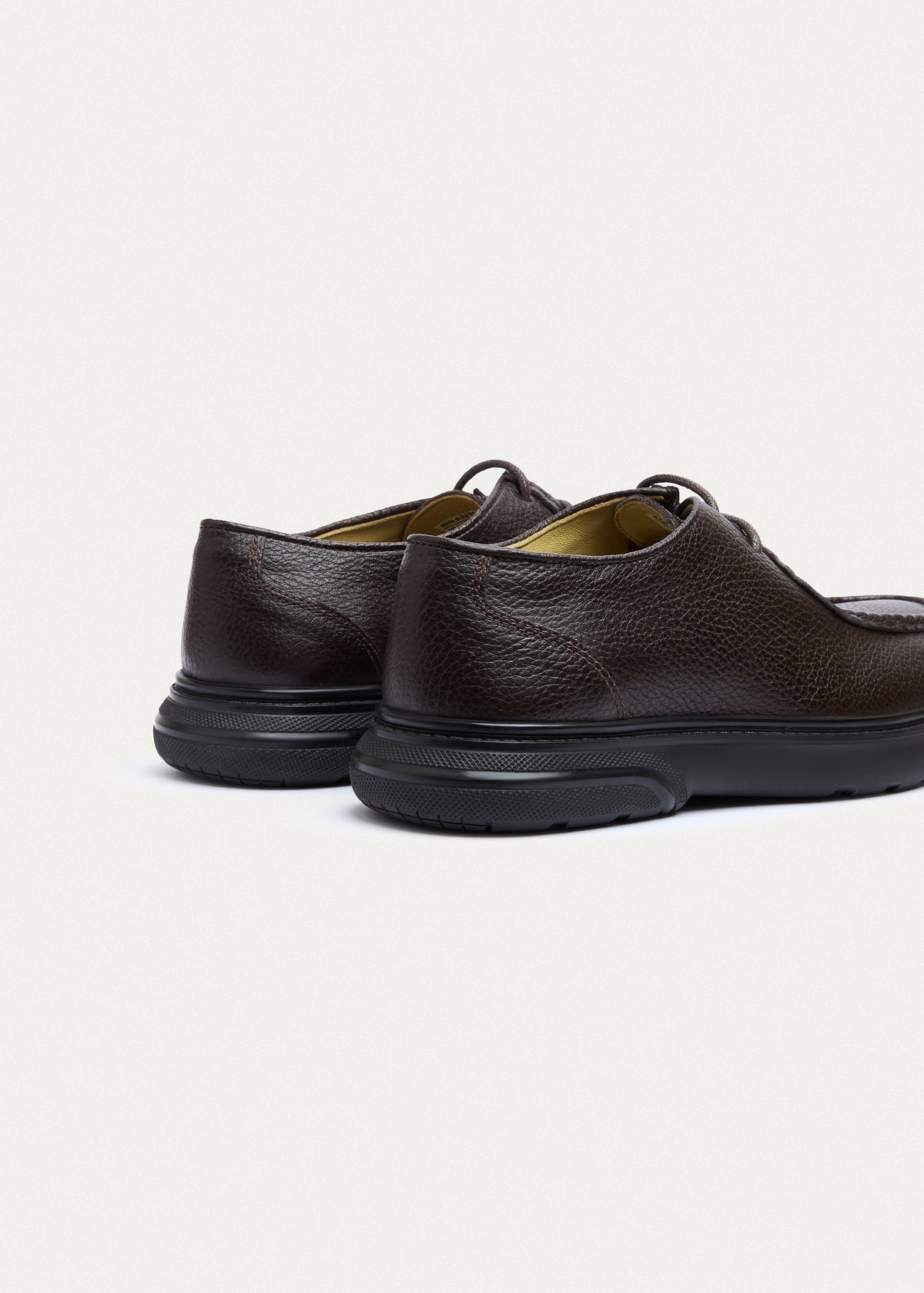 Leather Lace-Up — Brown