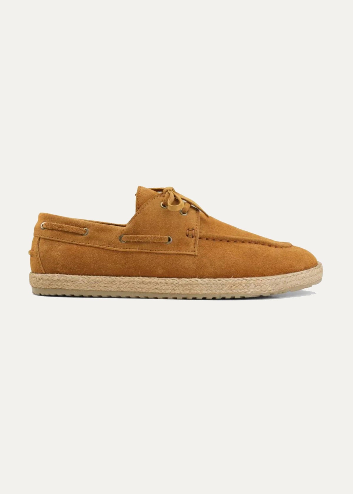 Suede Boat Espadrille — Havana