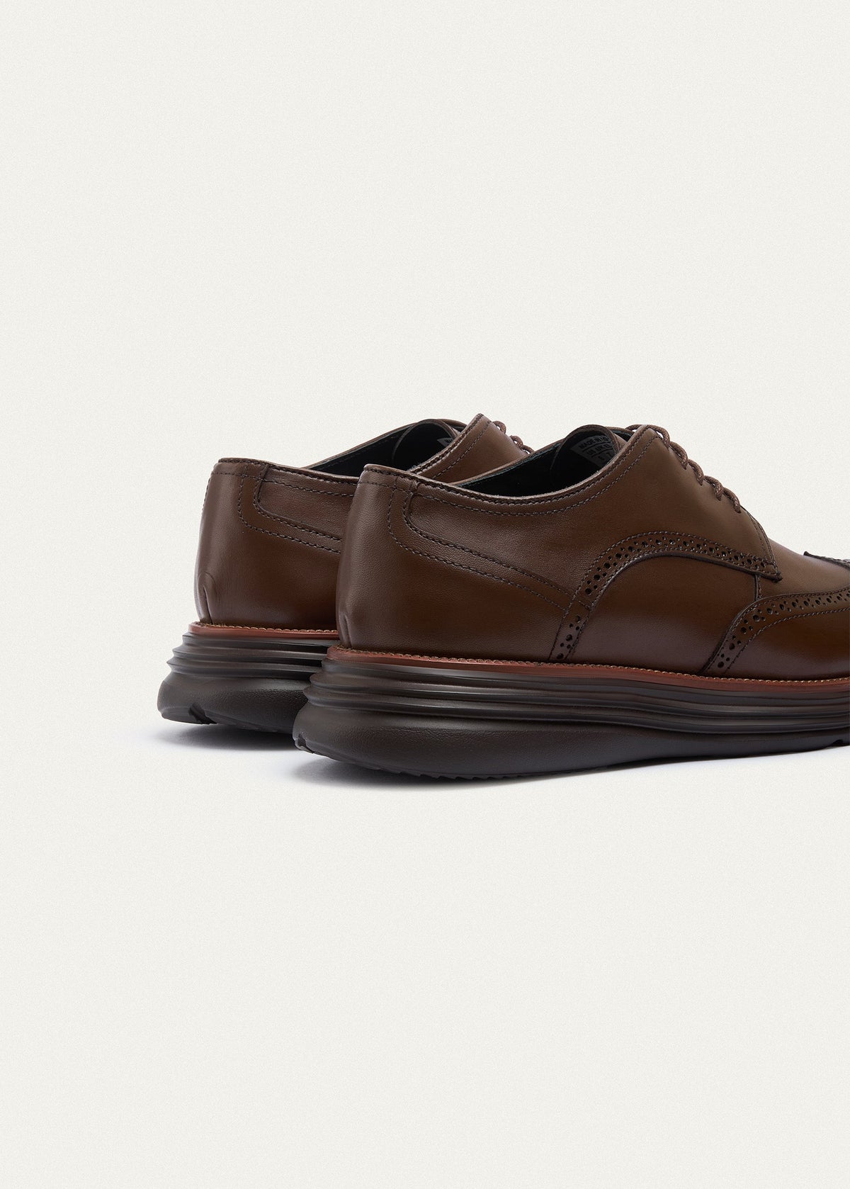 Wingtip Leather Derby — Brown