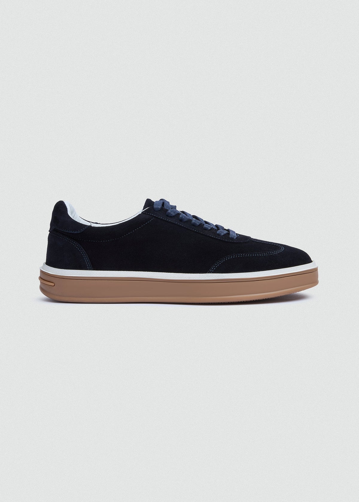 Retro Suede Sneaker — Navy Blue