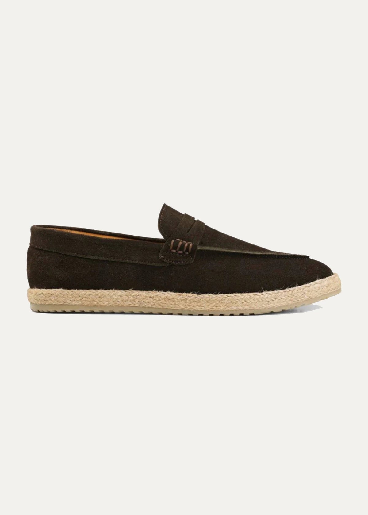 Penny Suede Espadrille — Brown