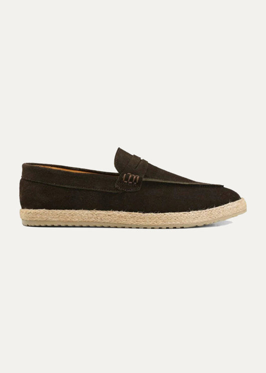 Penny Suede Espadrille — Brown