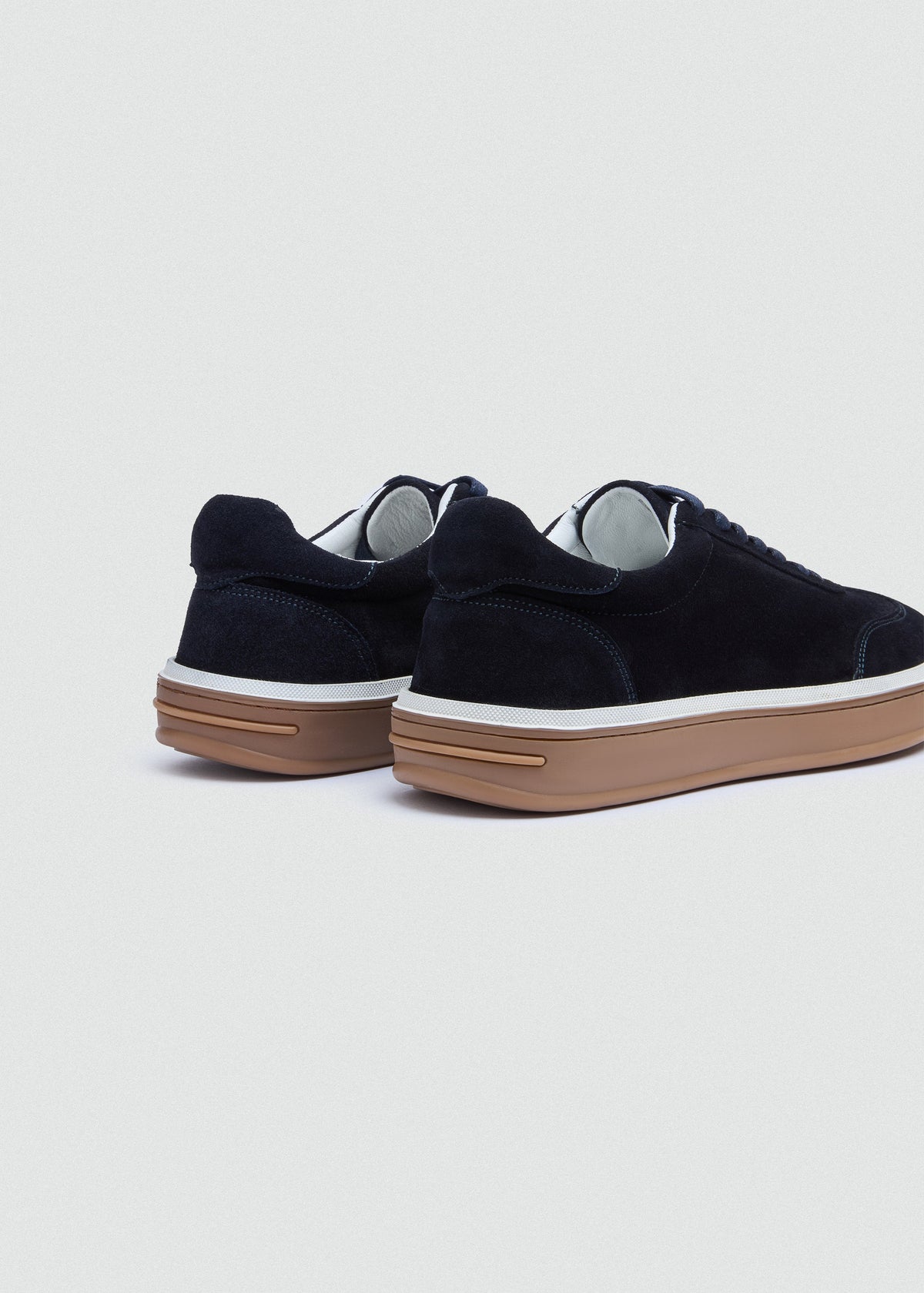 Retro Suede Sneaker — Navy Blue