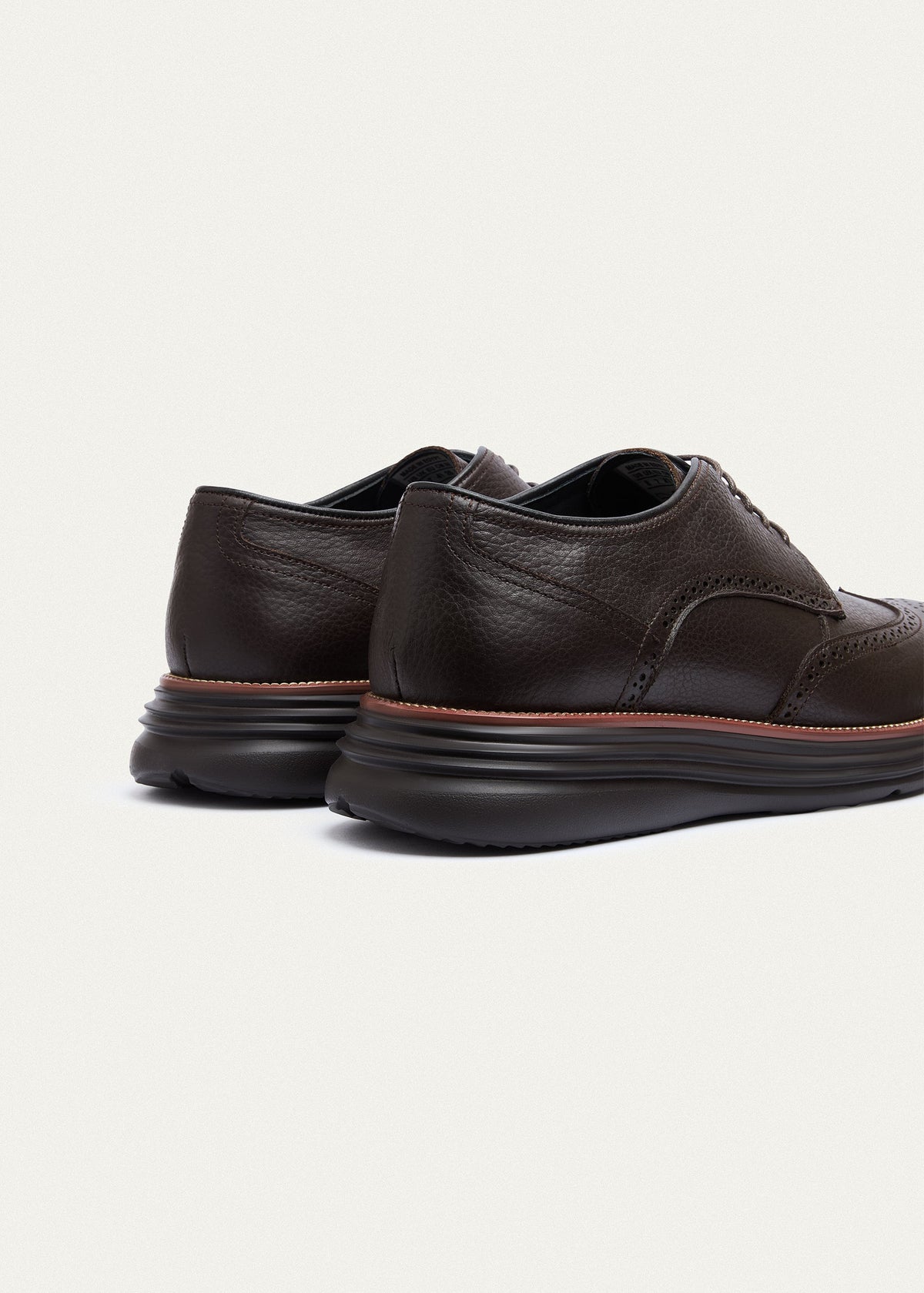 Wingtip Textured Derby — Brown