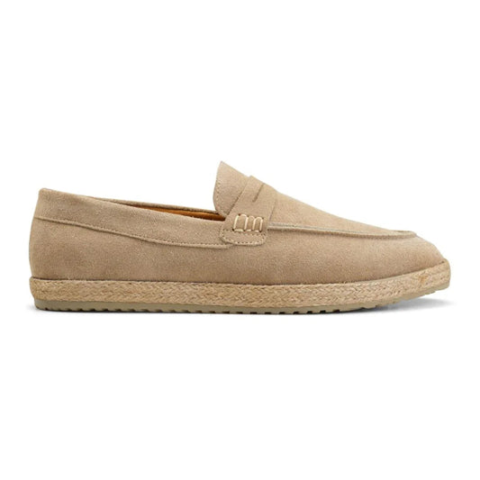 Penny Suede Espadrille — Beige