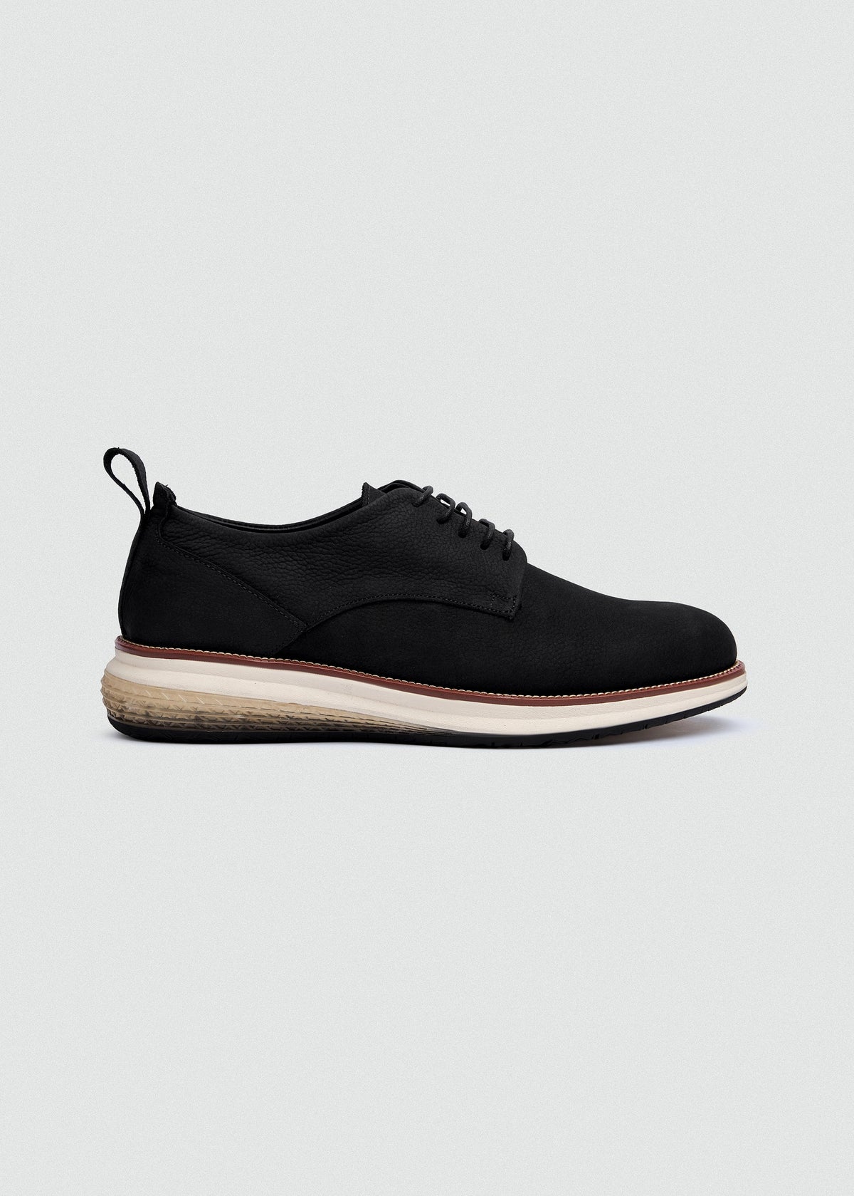 Leather Lace-Up — Black