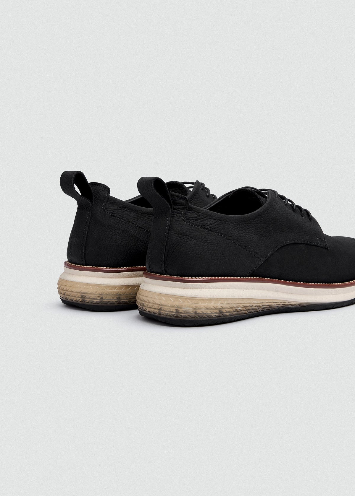Leather Lace-Up — Black