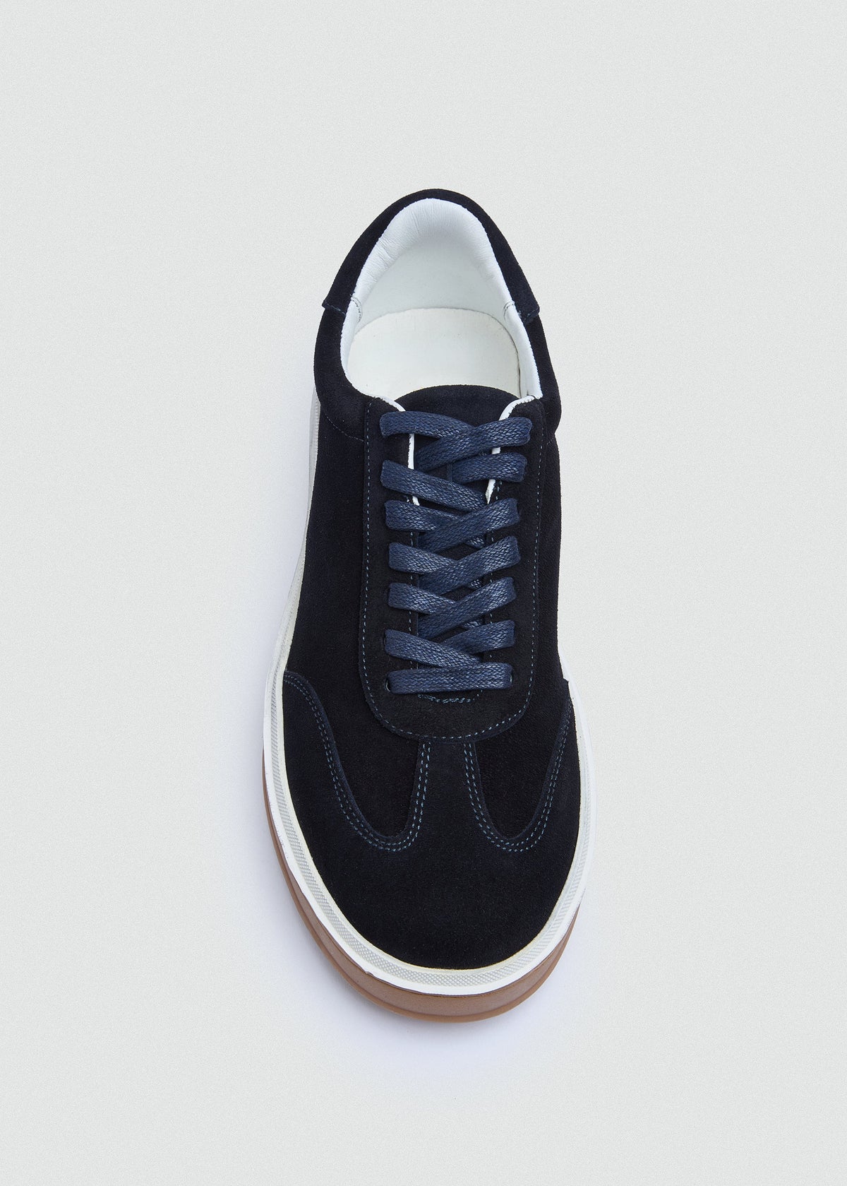 Retro Suede Sneaker — Navy Blue