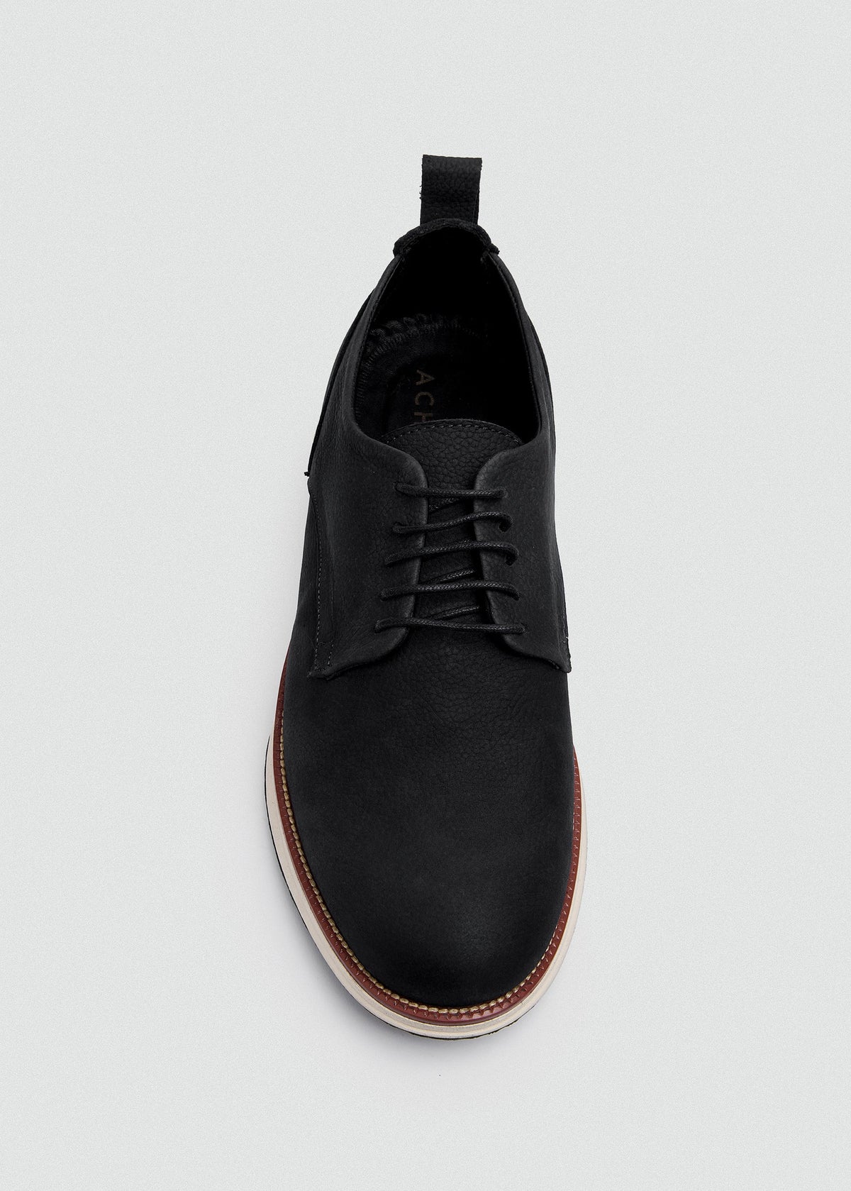 Leather Lace-Up — Black