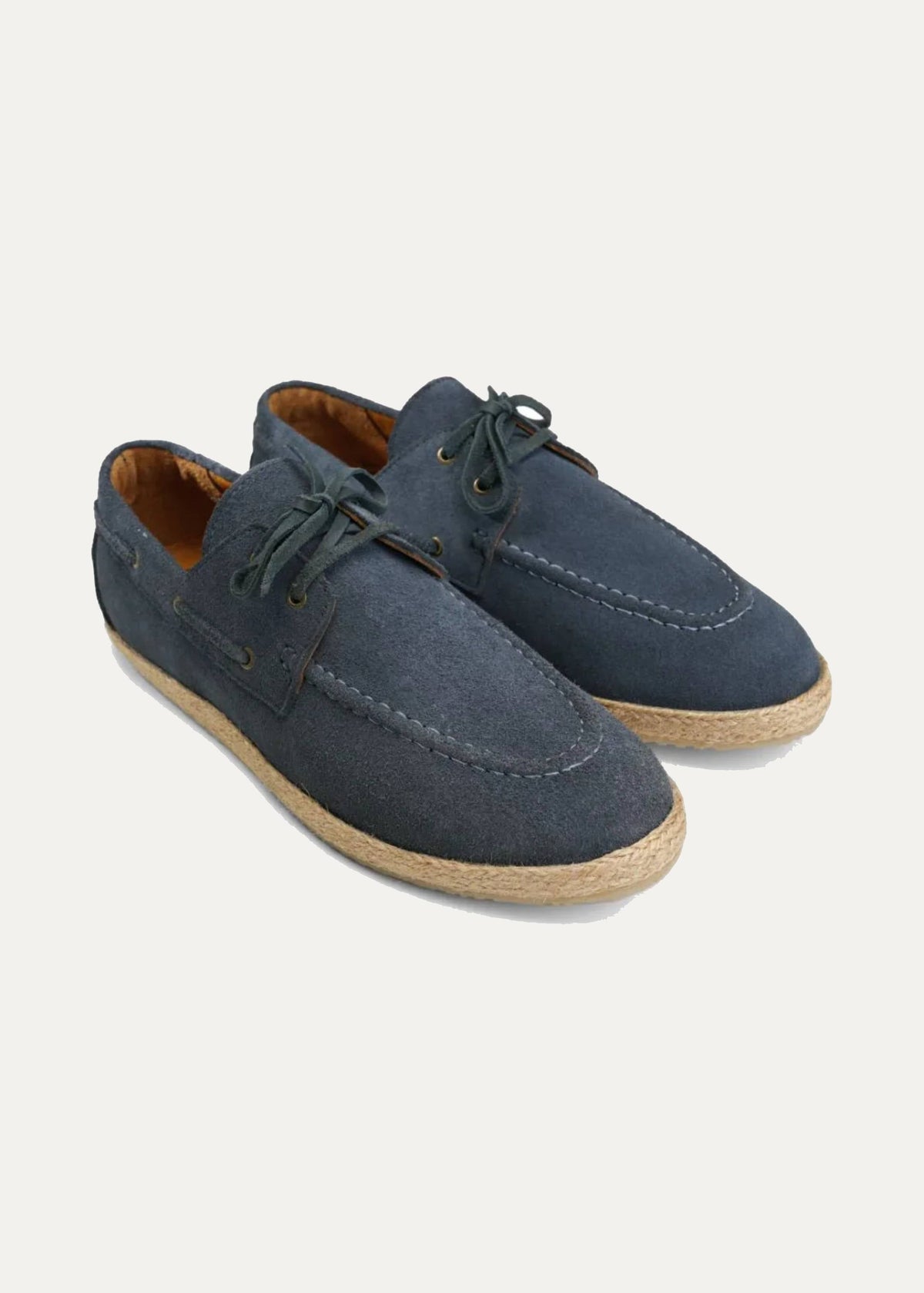 Suede Boat Espadrille — Blue