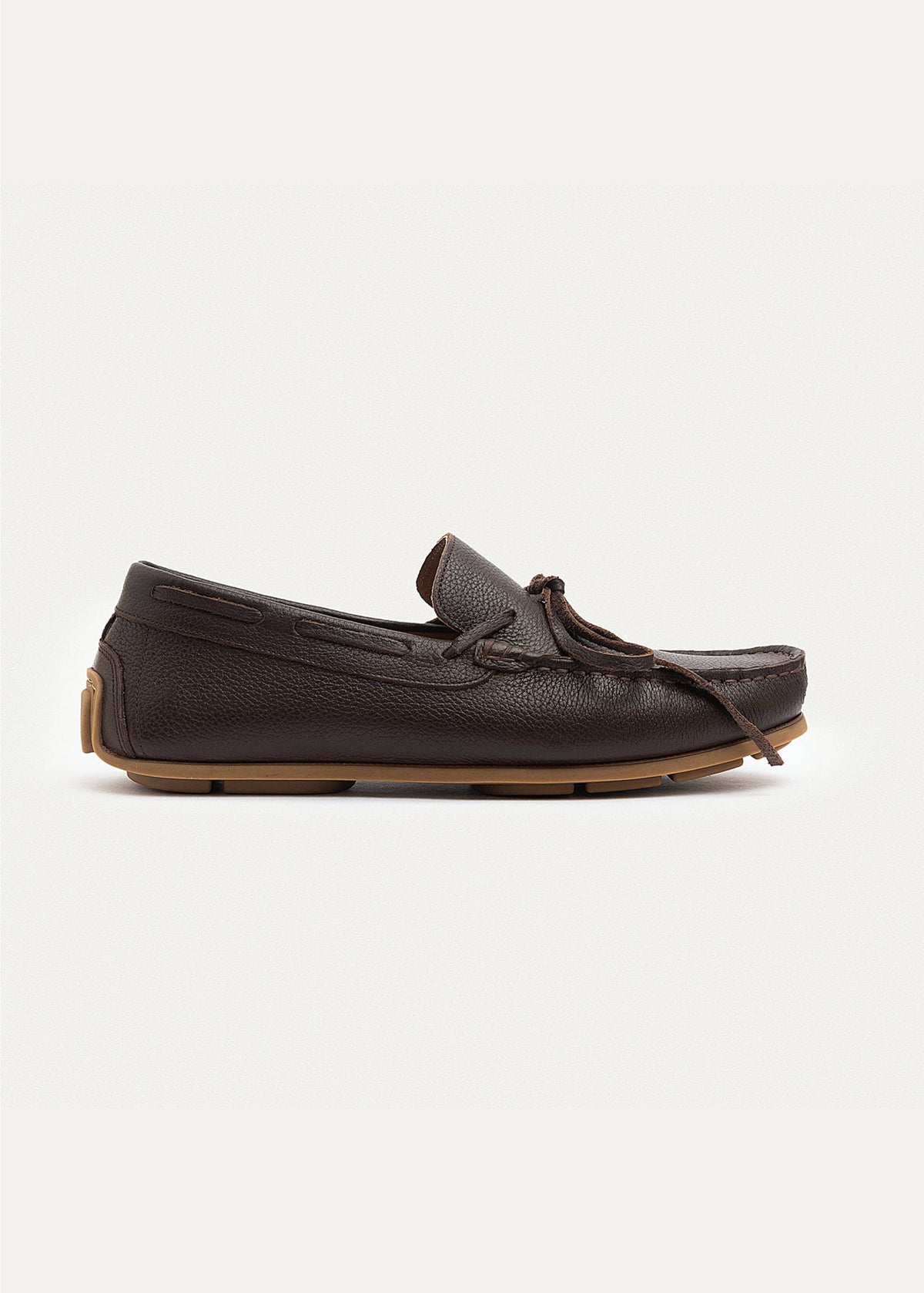 Leather Boat Shoe III — Brown