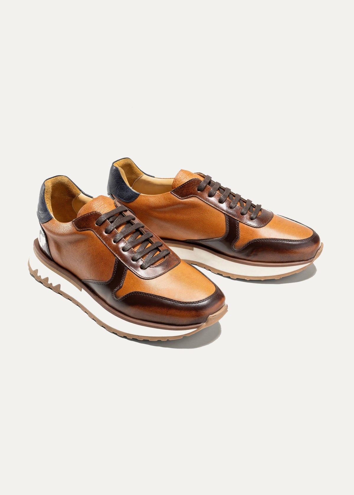 Durable Leather Sneaker — Havana