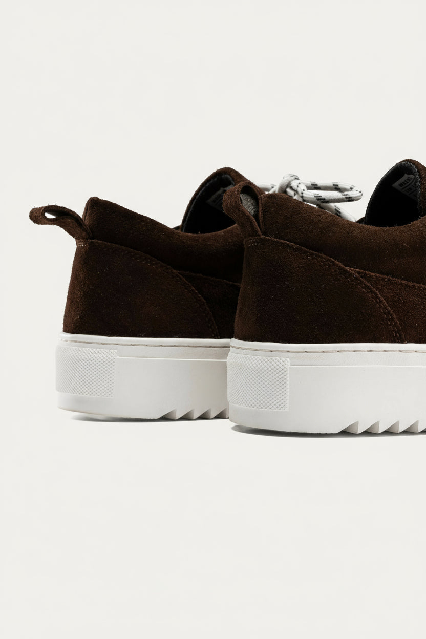 Moc-Toe Leather Sneaker — Brown