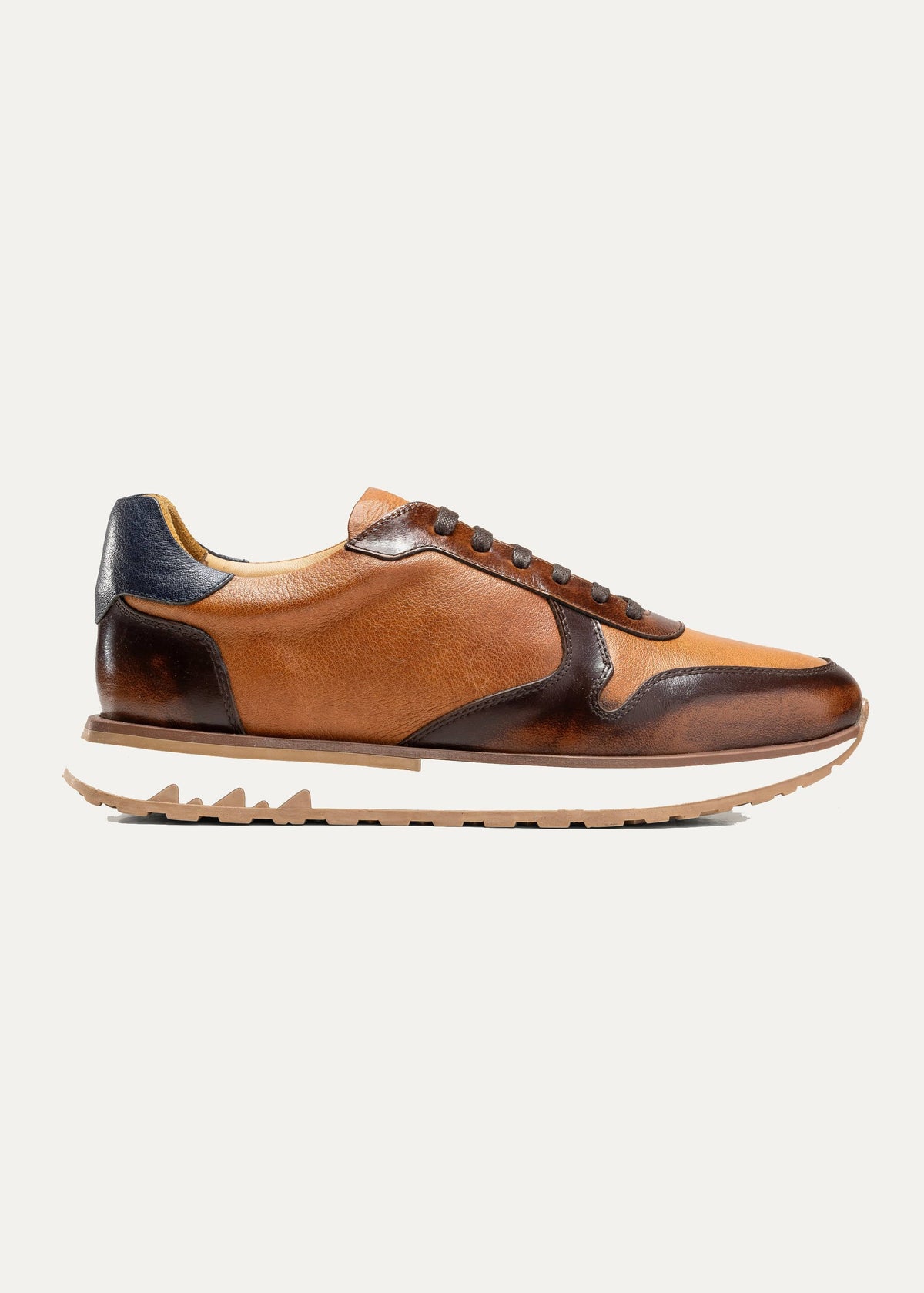 Durable Leather Sneaker — Havana