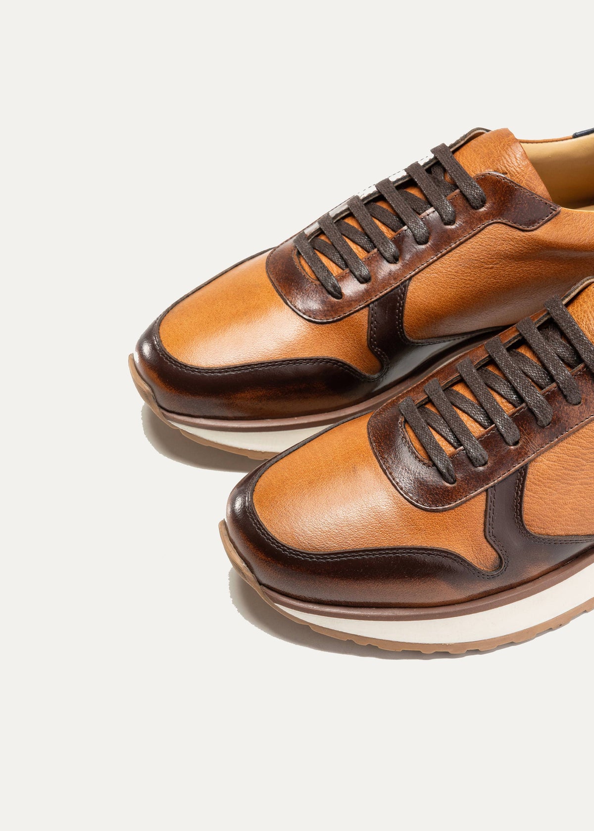 Durable Leather Sneaker — Havana