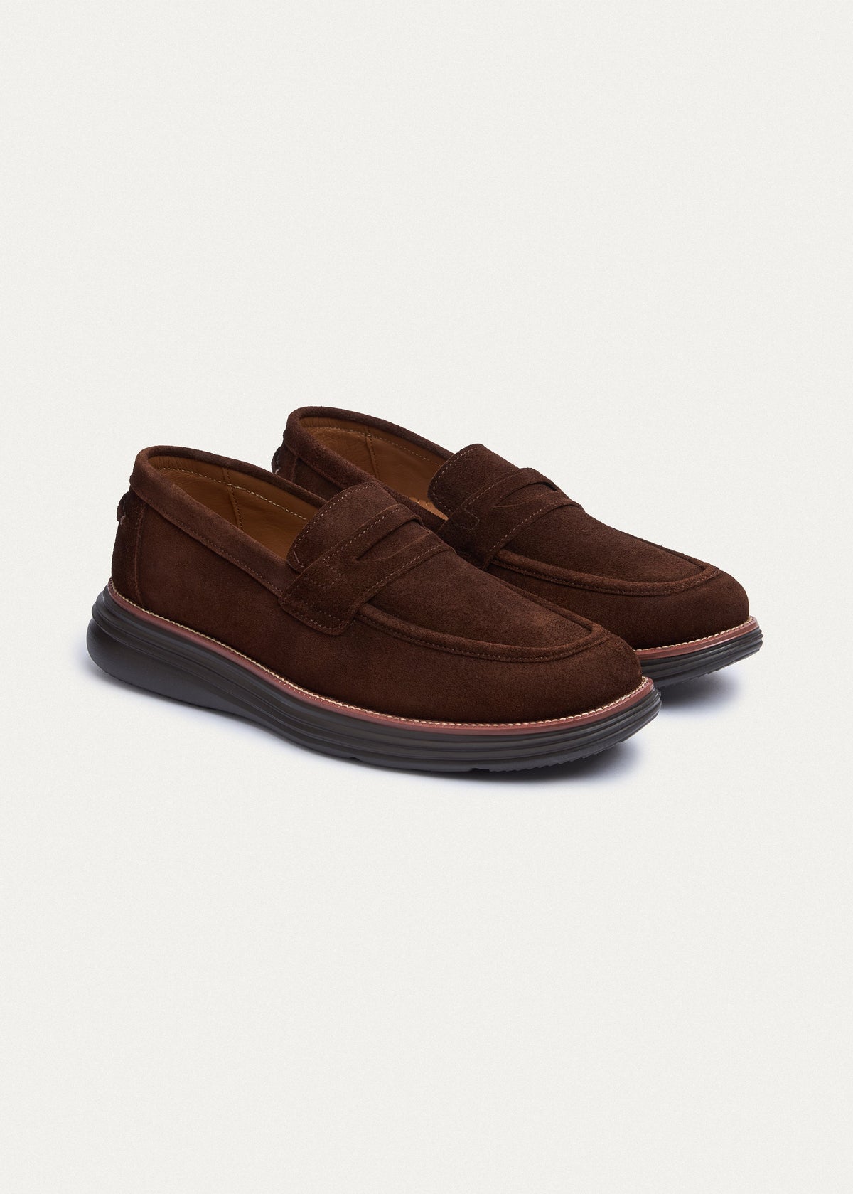 Penny Suede Loafer — Brown