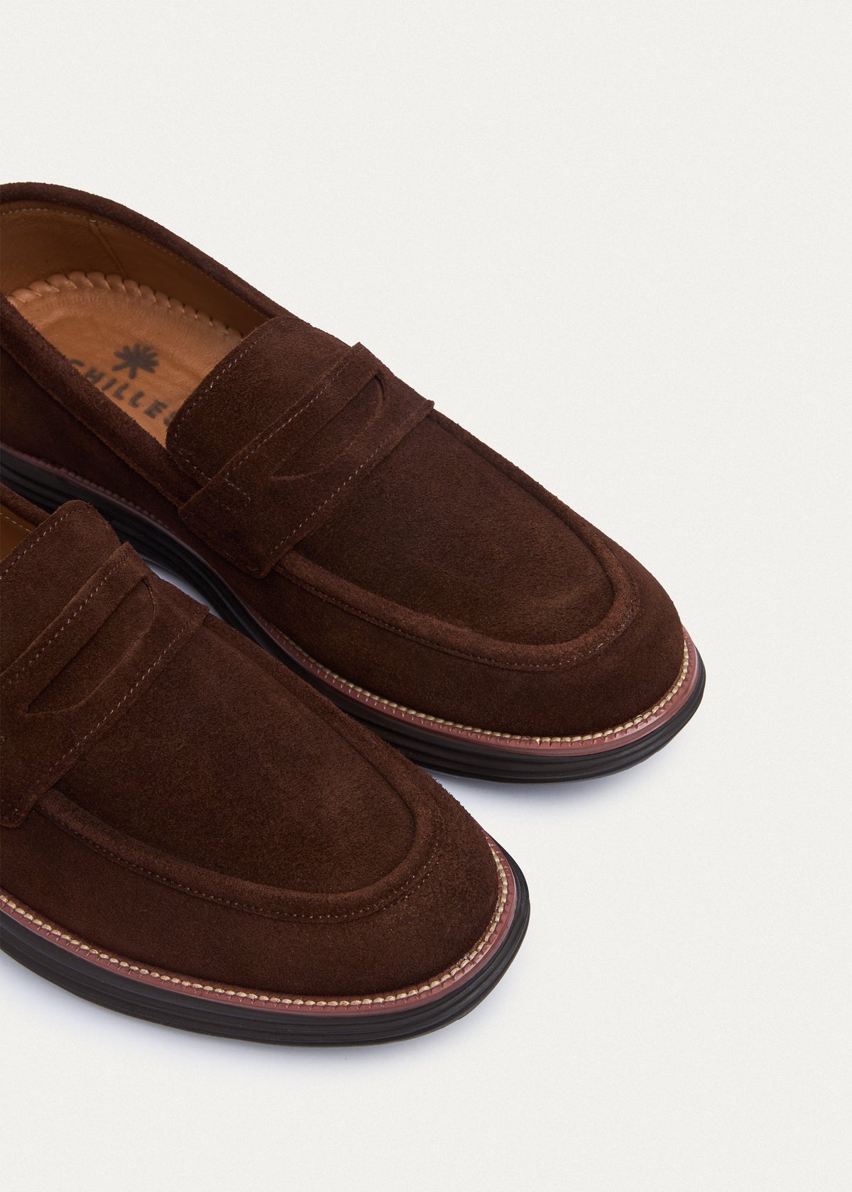 Penny Suede Loafer — Brown