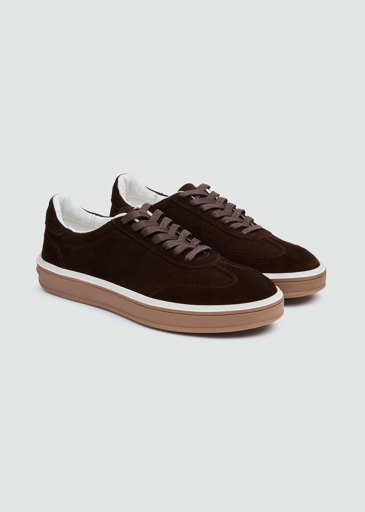 Retro Suede Sneaker — Brown