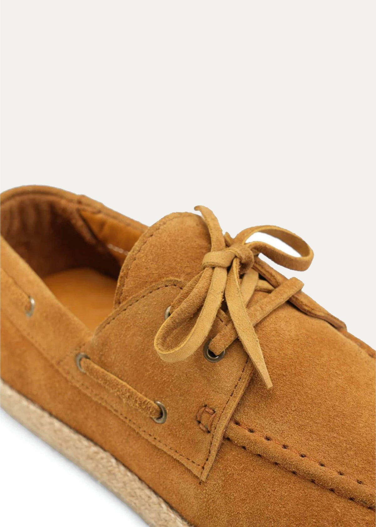 Suede Boat Espadrille — Havana