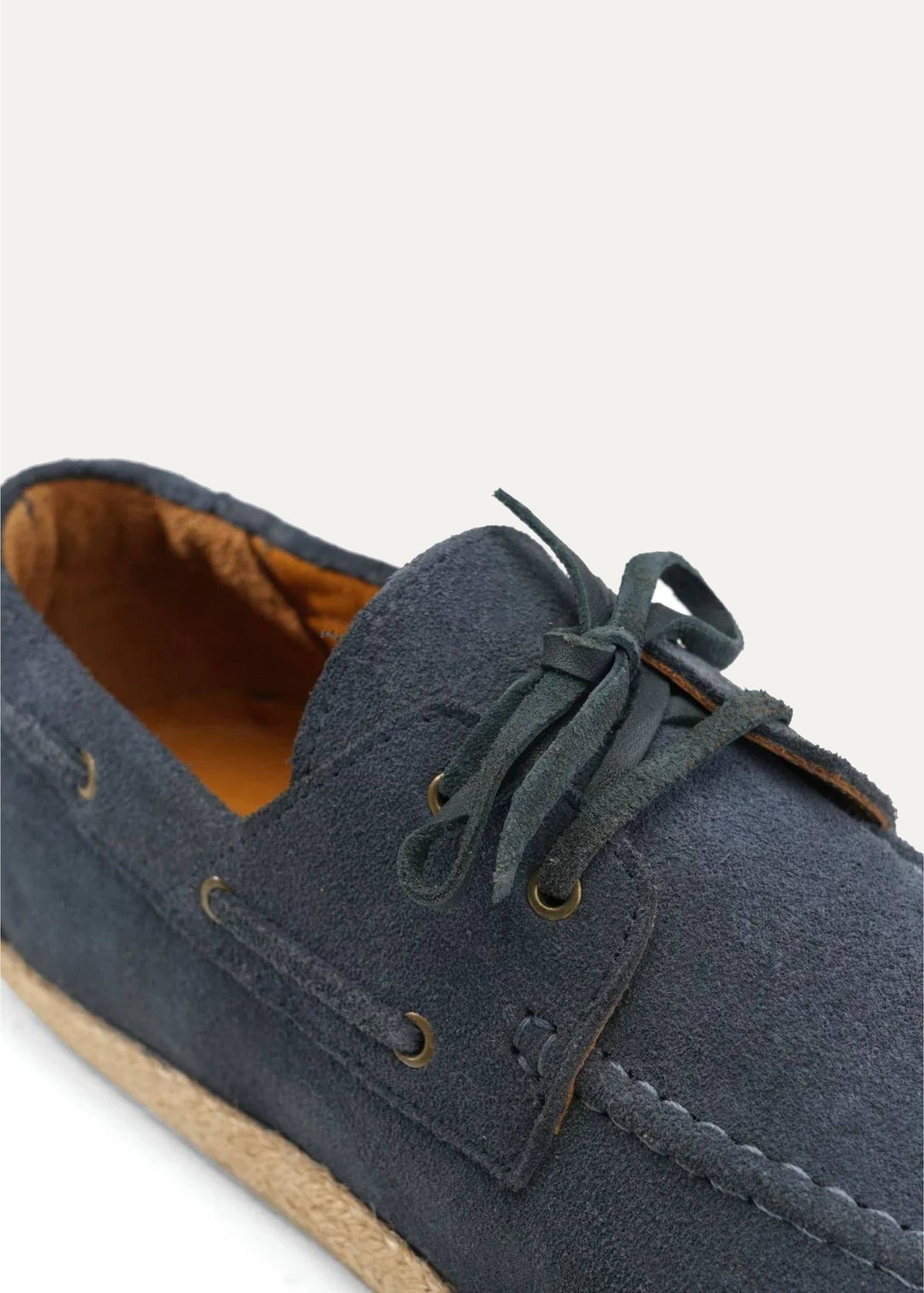 Suede Boat Espadrille — Blue