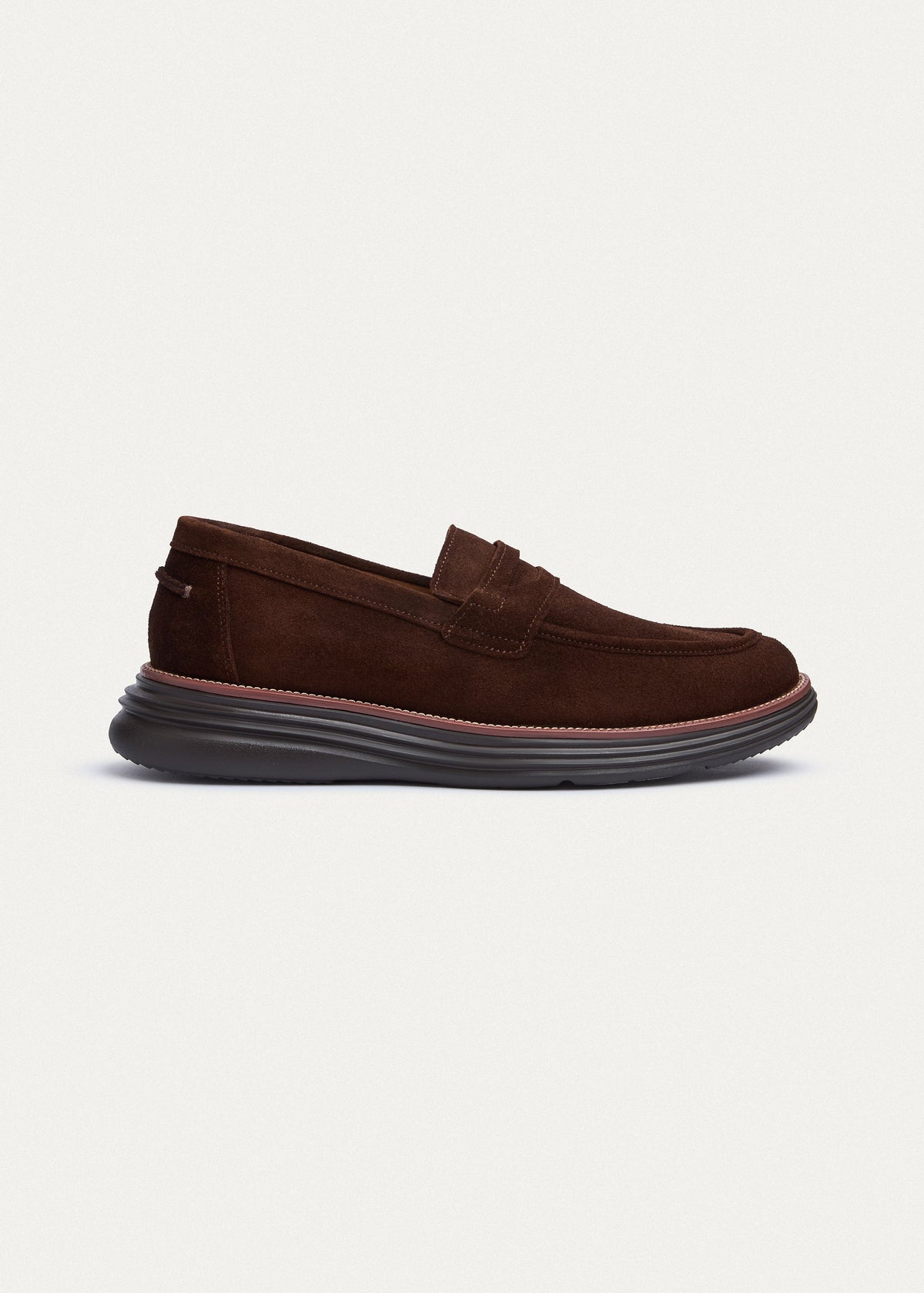 Penny Suede Loafer — Brown