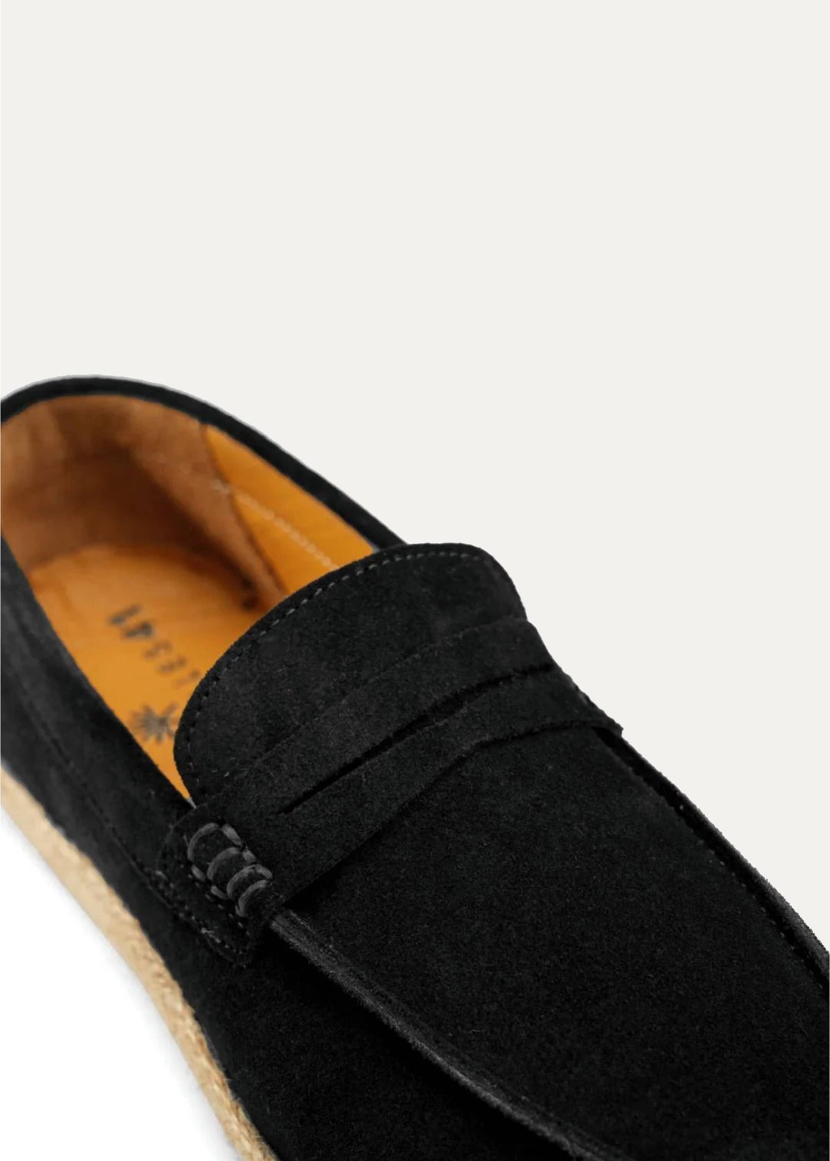 Penny Suede Espadrille — Black