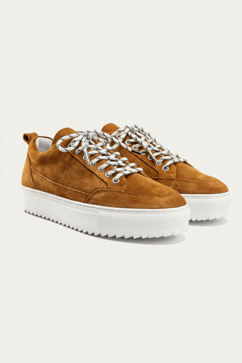 Moc-Toe Leather Sneaker — Havana