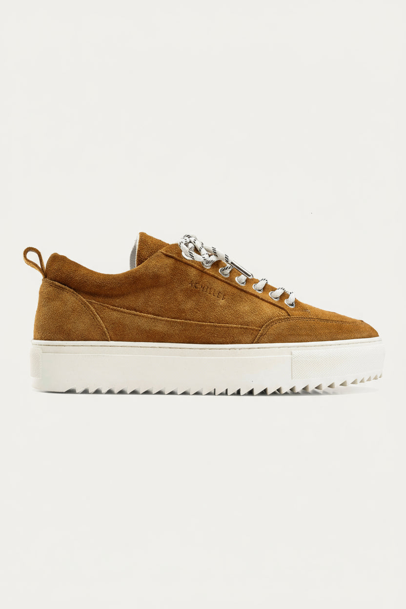 Moc-Toe Leather Sneaker — Havana