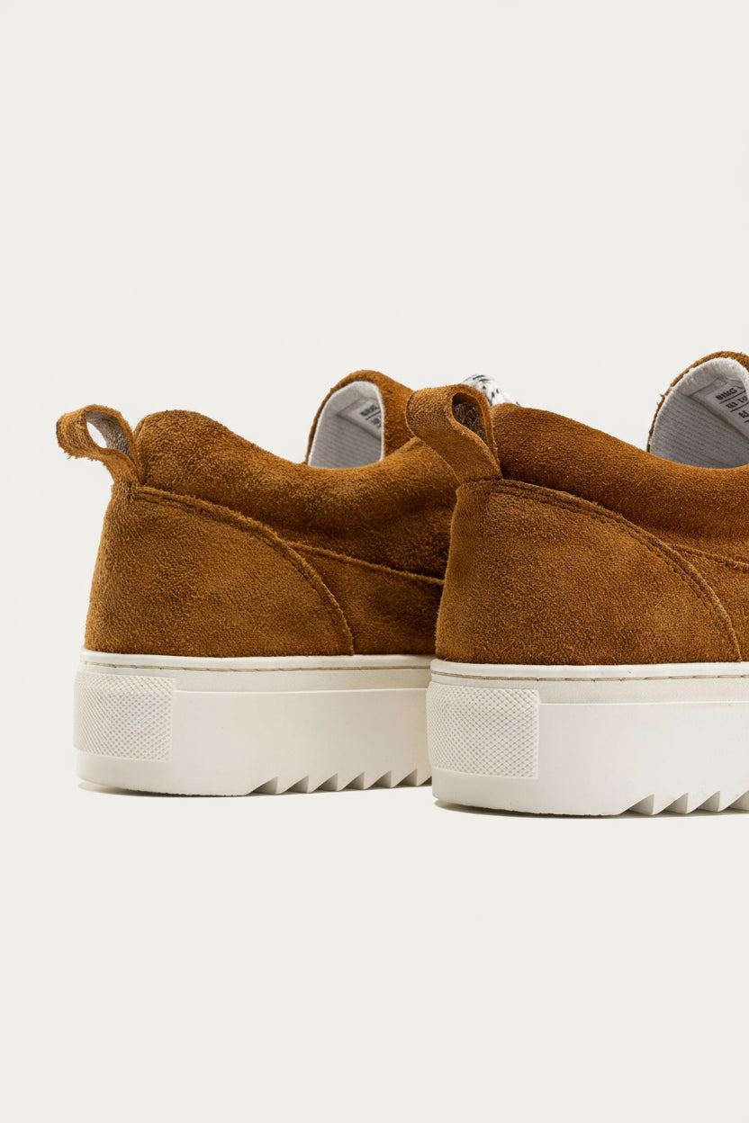 Moc-Toe Leather Sneaker — Havana