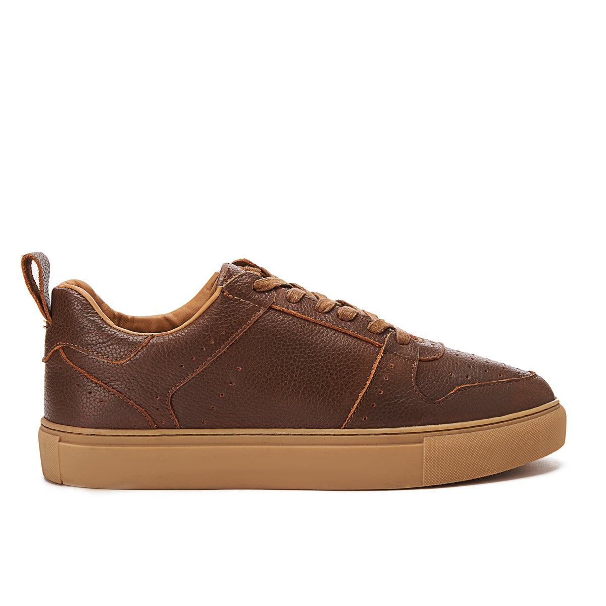 Laces Leather Sneaker — Brown