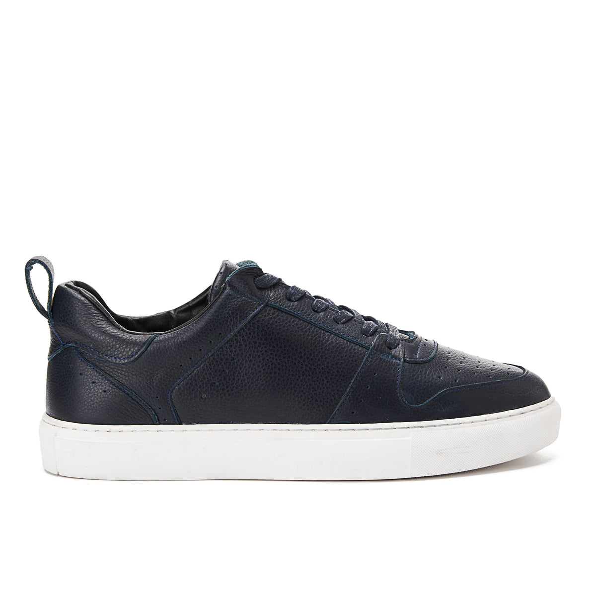 Laces Leather Sneaker — Blue