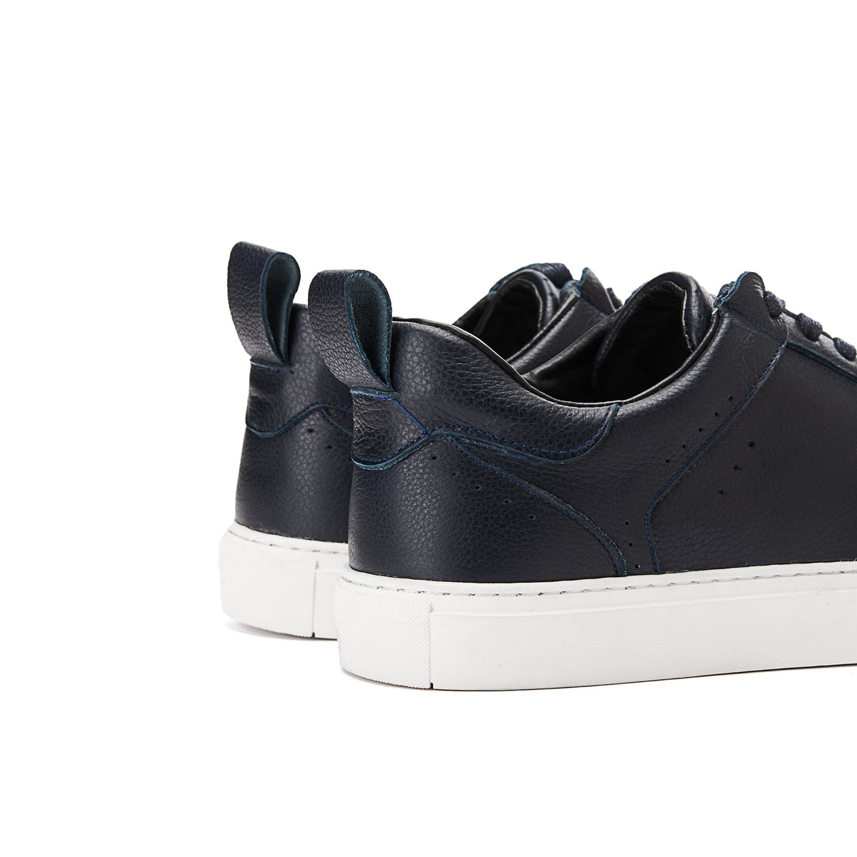 Laces Leather Sneaker — Blue