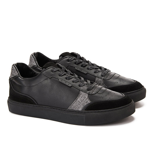 Clean Leather Sneaker — Black