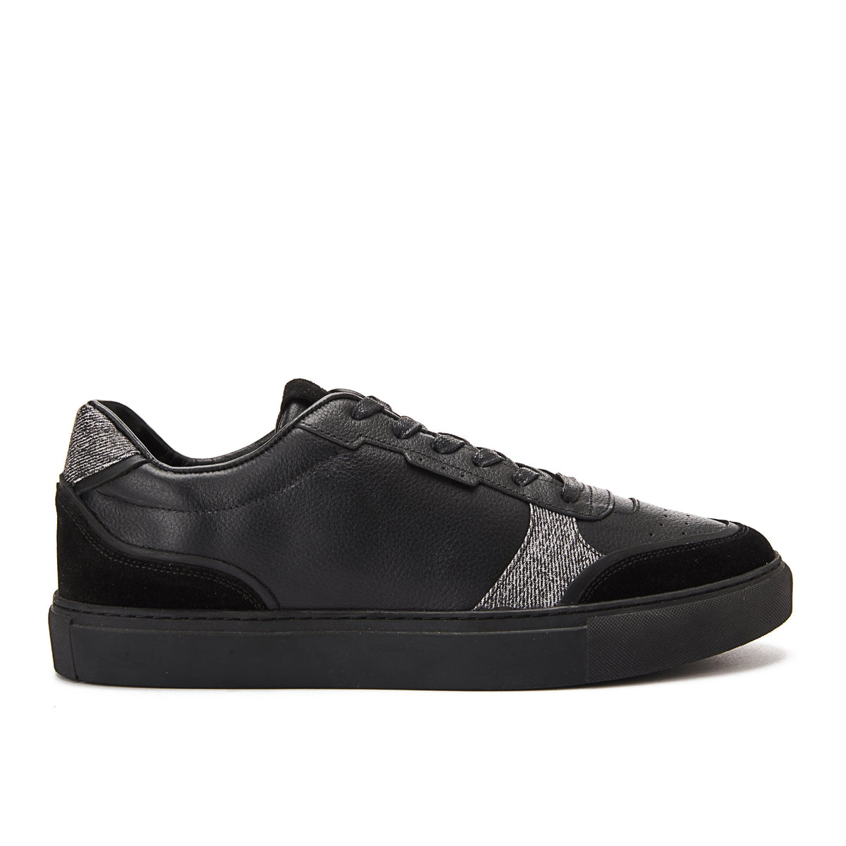 Clean Leather Sneaker — Black