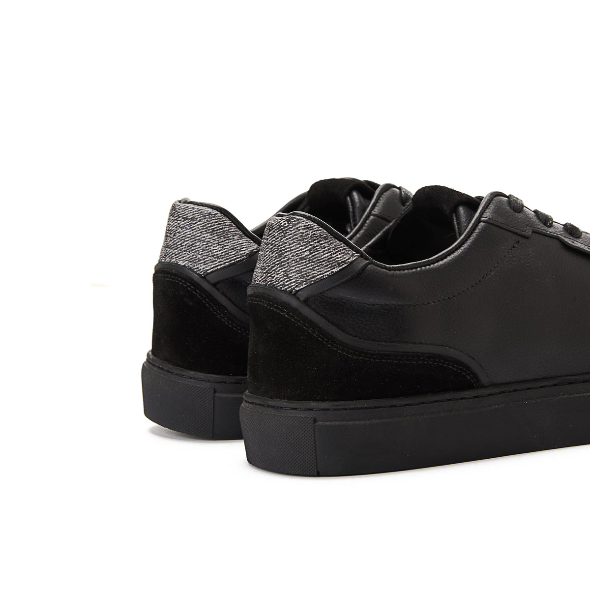 Clean Leather Sneaker — Black