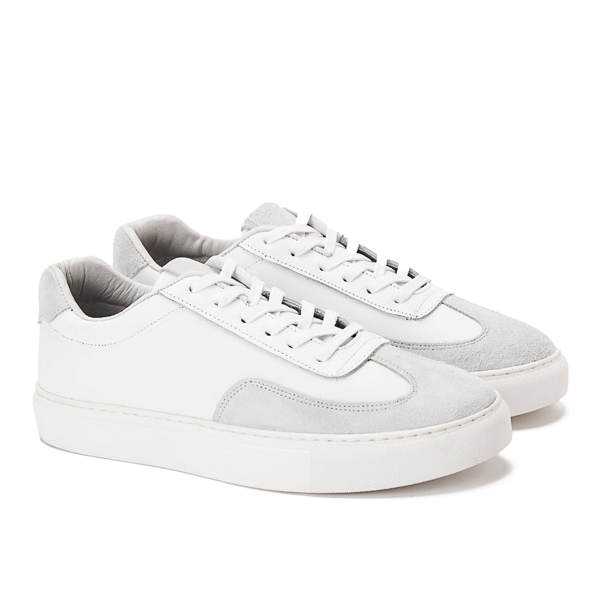 Clean Suede Sneaker — White