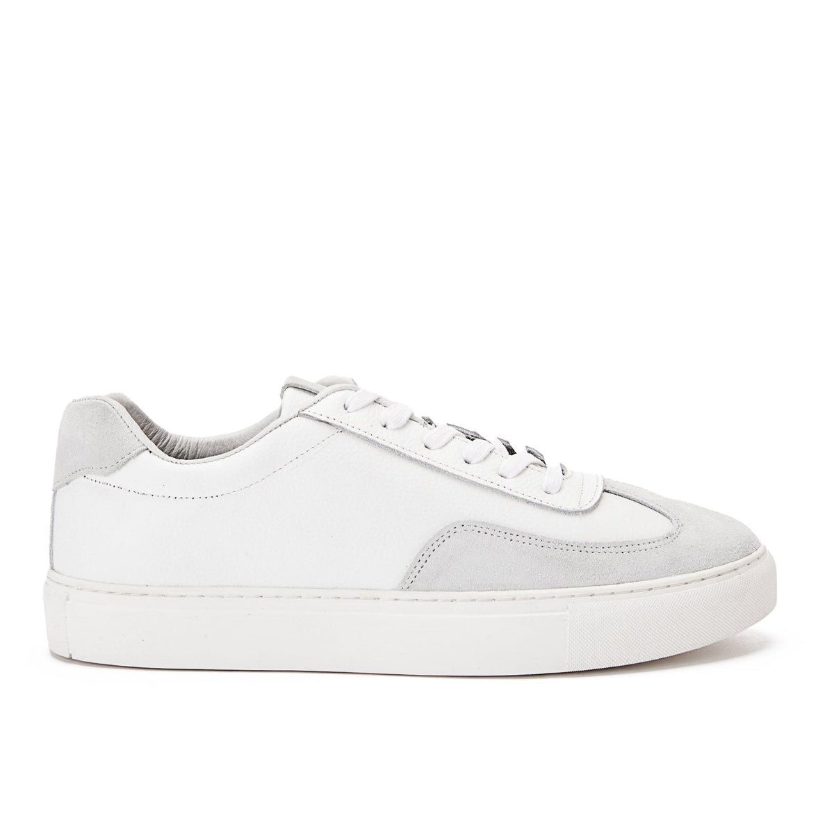 Clean Suede Sneaker — White