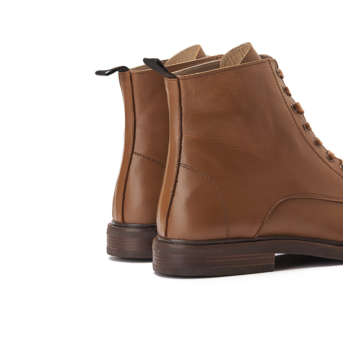 Leather Half Boot — Havana