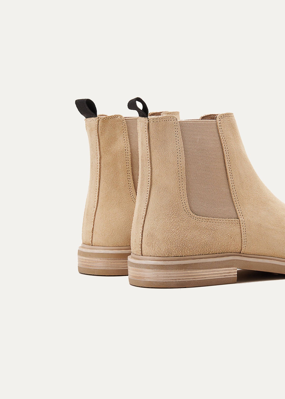 Premium Suede Chelsea Boot — Beige