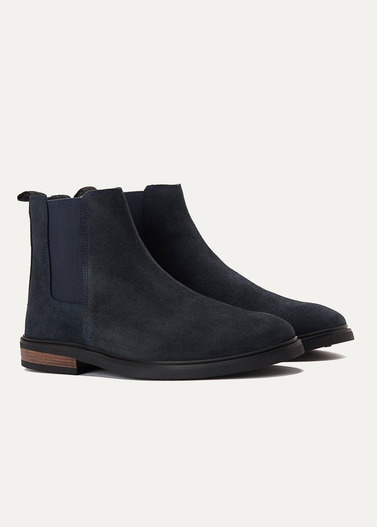 Premium Suede Chelsea Boot — Navy Blue