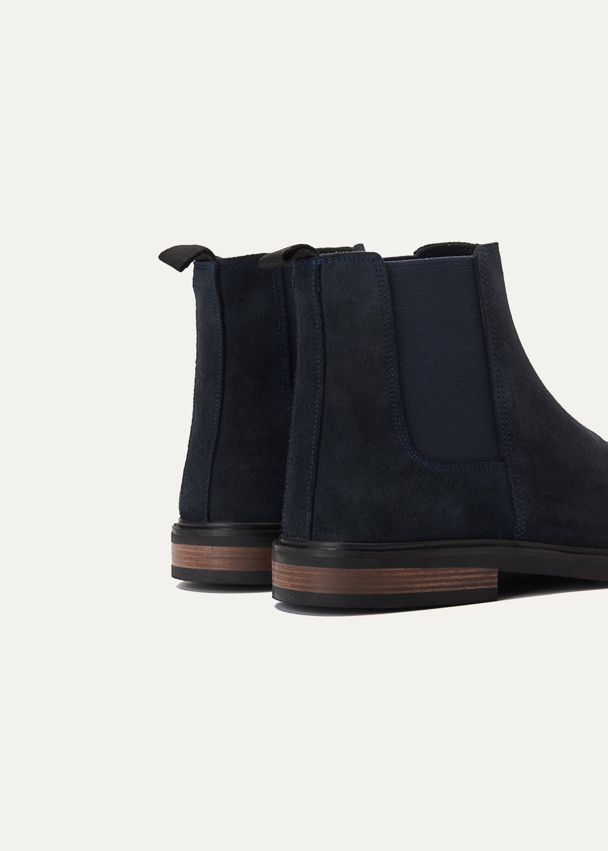Premium Suede Chelsea Boot — Navy Blue