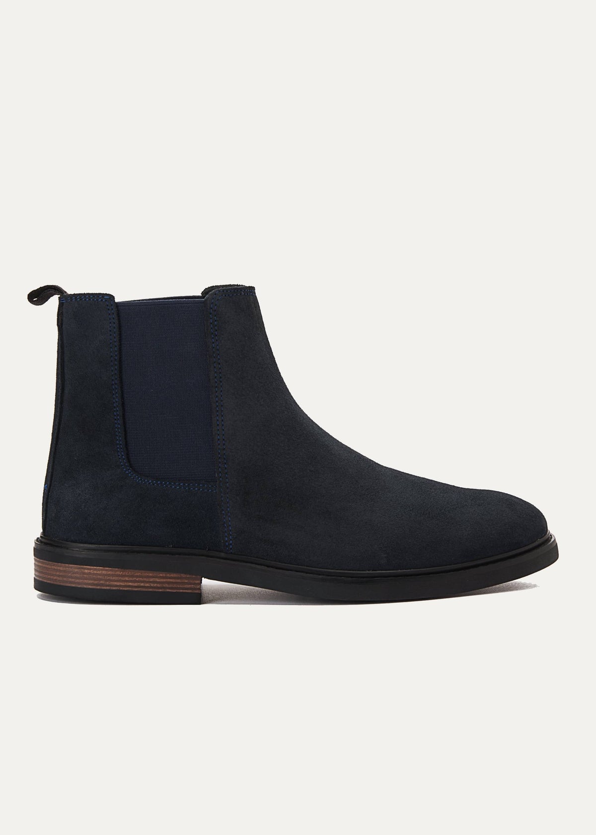 Premium Suede Chelsea Boot — Navy Blue