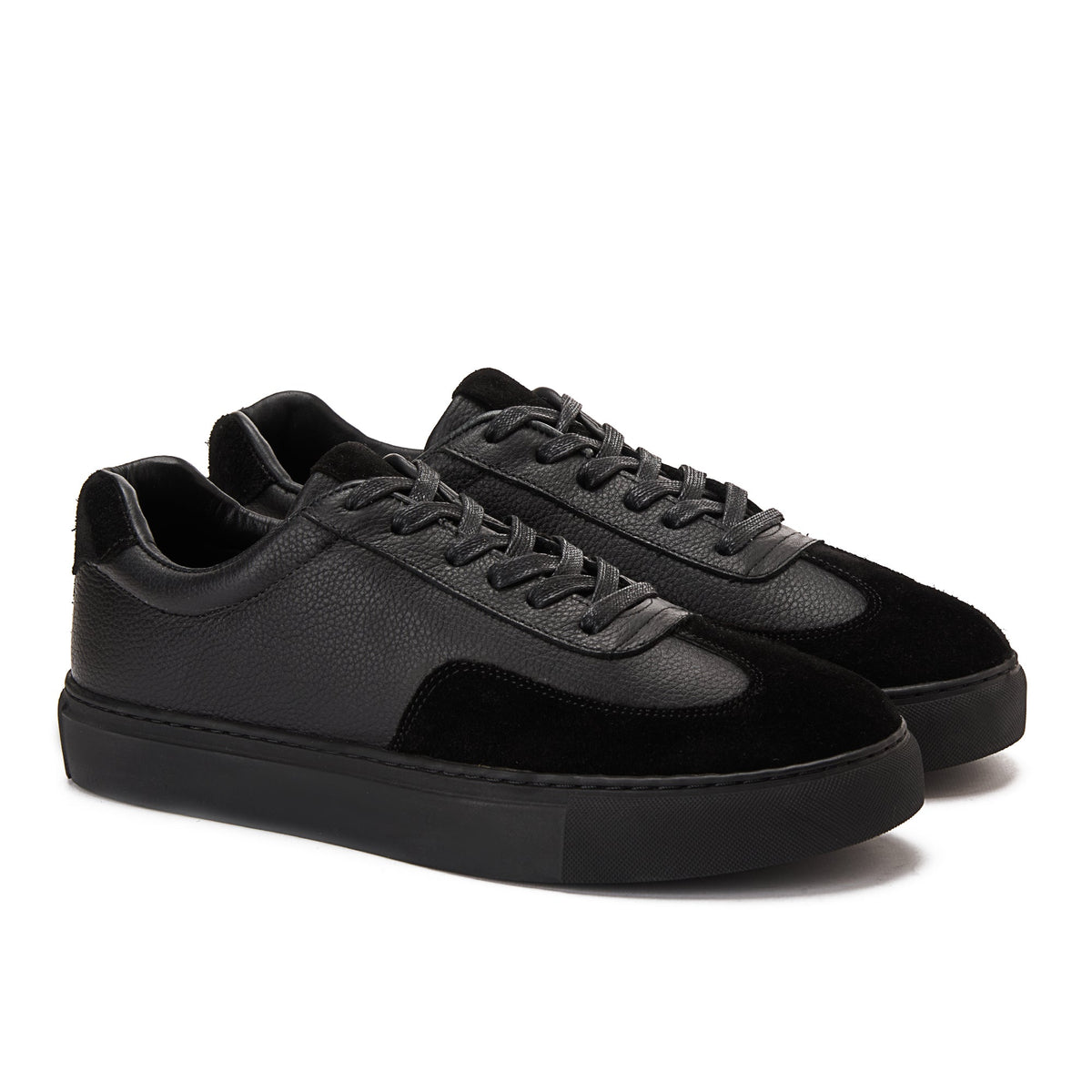 Clean Suede Sneaker — Black