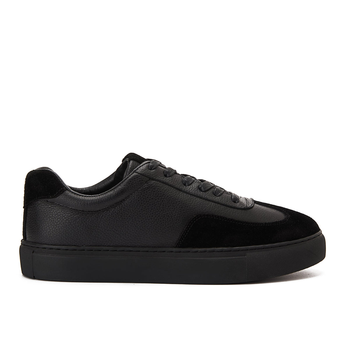Clean Suede Sneaker — Black