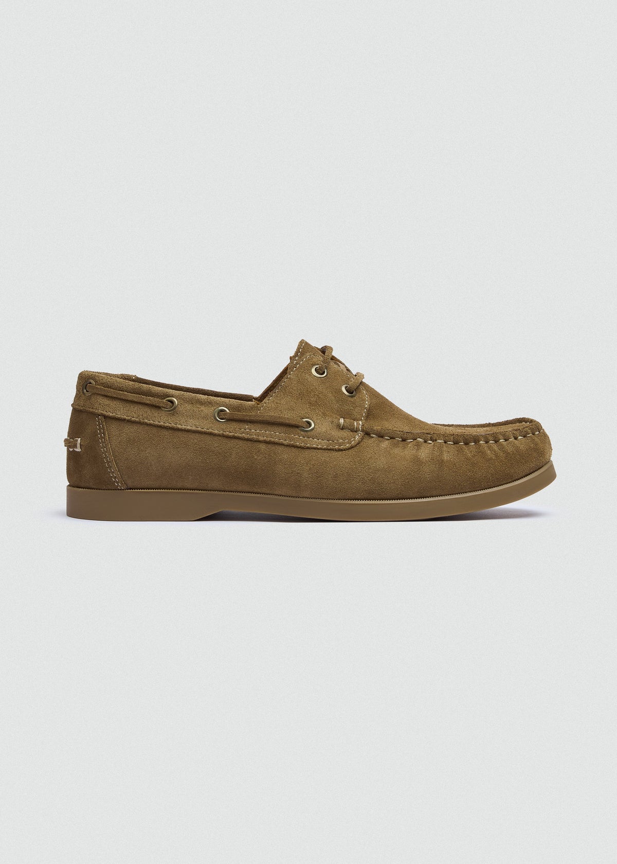 Classic Suede Boat Shoe — Cafe