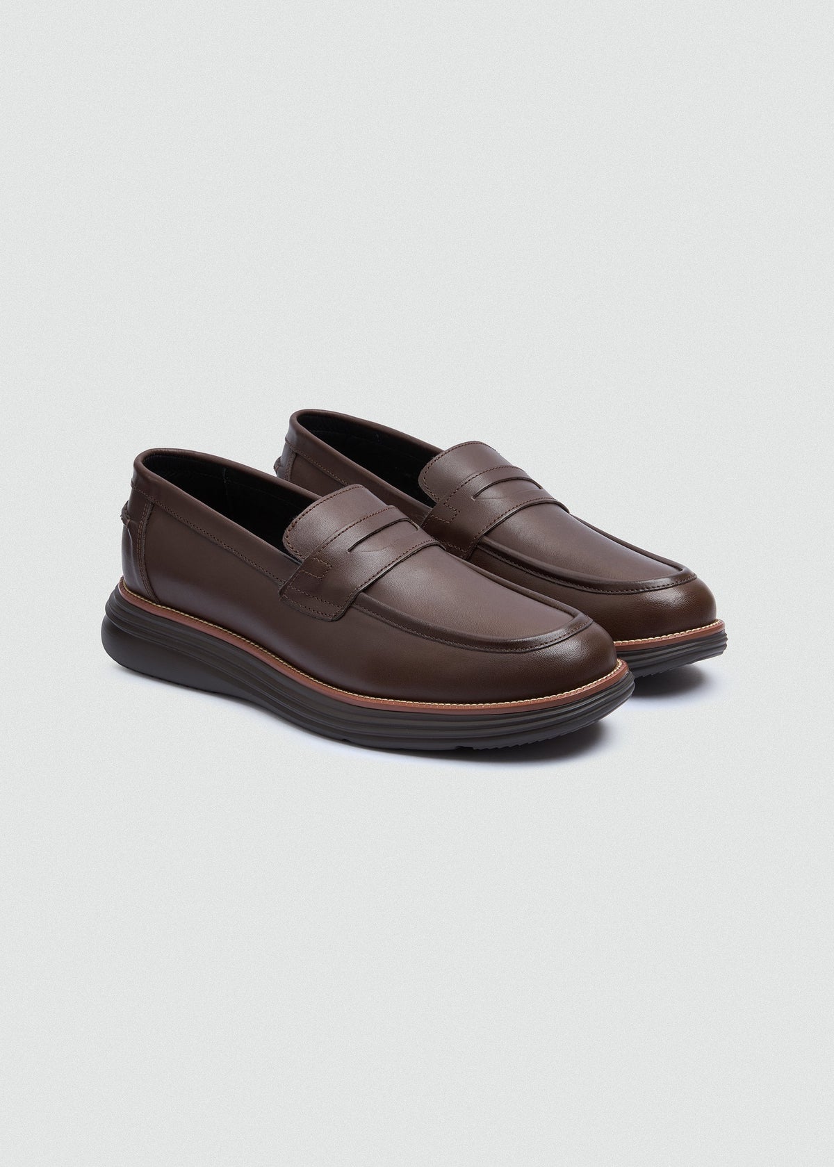 Penny Leather Loafer — Brown