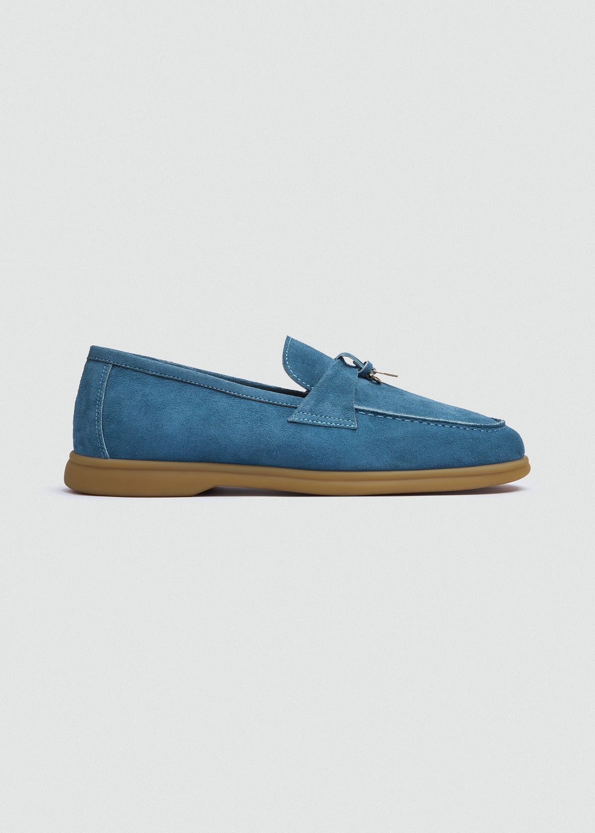 With Suede Loafer — Blue