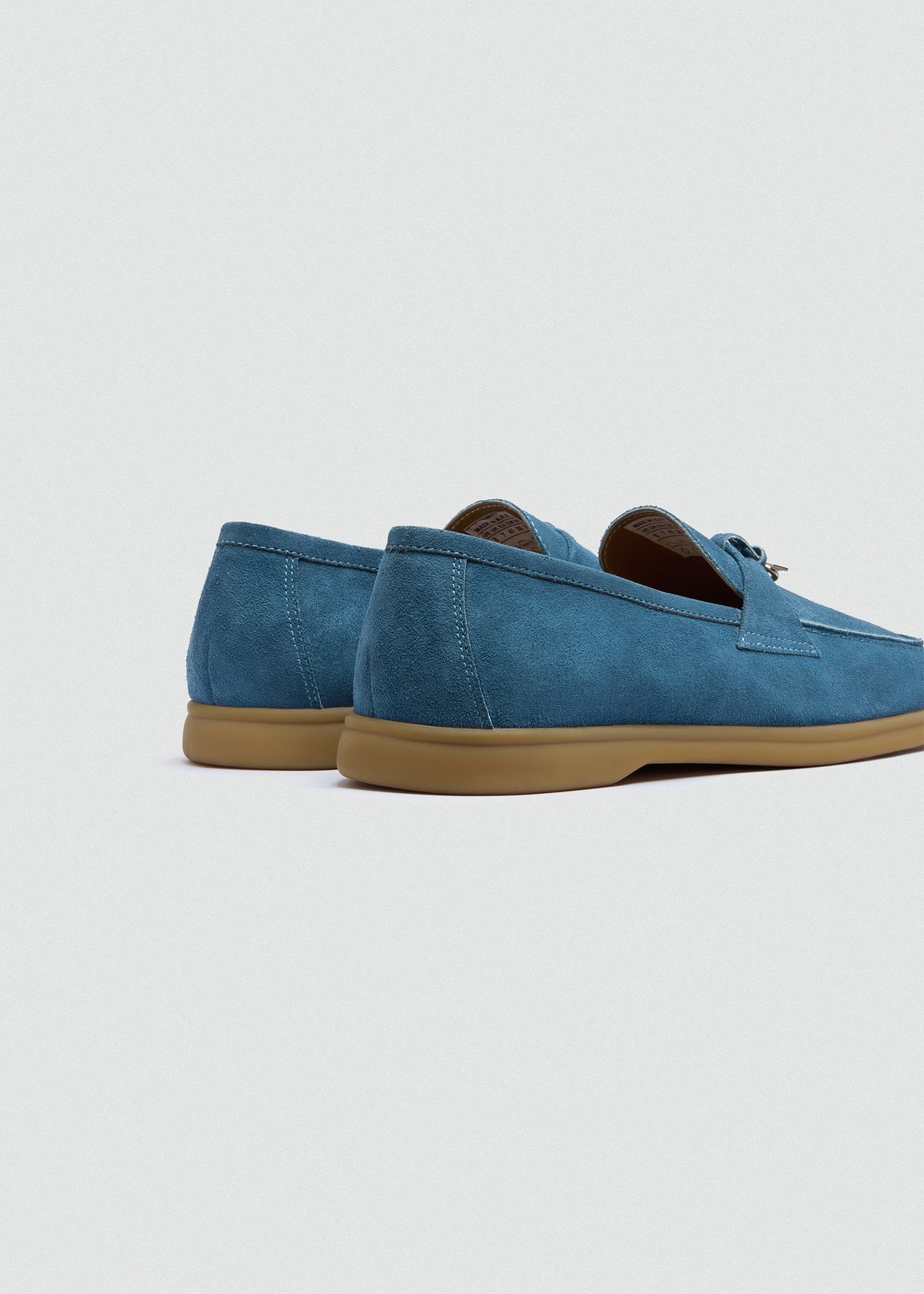 With Suede Loafer — Blue